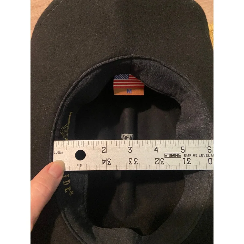 Bullhide Cowboy Hat Kids Medium Black Felt Horse Concho Western Americana USA